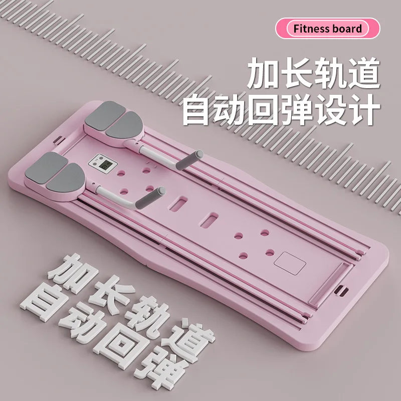 Exercise Multi-Purpose Foldable Pilates Set with Timer Pilates Equipment Ab Abs Roller Reformer Board for Home