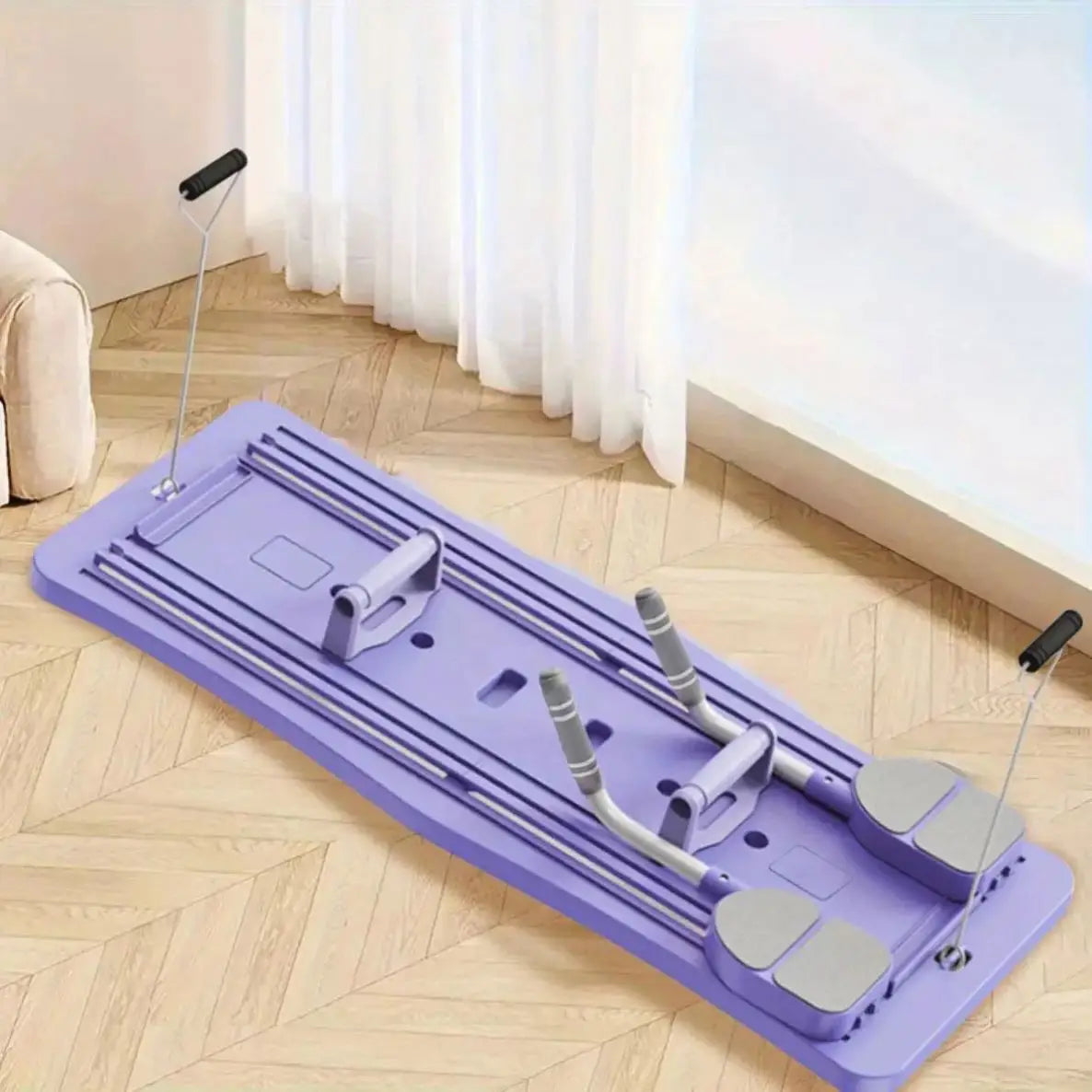 Exercise Multi-Purpose Foldable Pilates Set with Timer Pilates Equipment Ab Abs Roller Reformer Board for Home