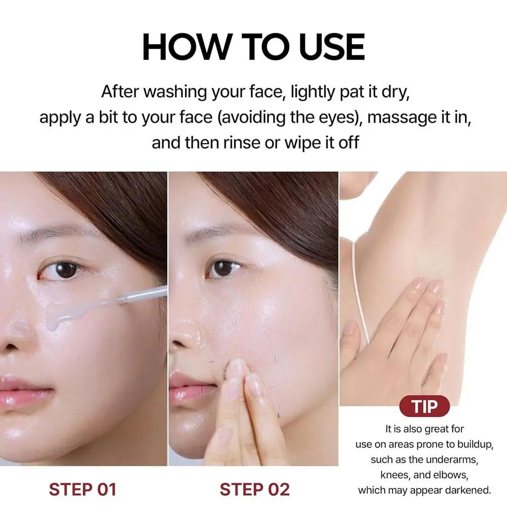 [Dr.Melaxin Official] Peel Shot Glow Rice Ampoule Duo - Serums for Brightening, Exfoliating, and Moisturizing - Suitable for All Skin Types