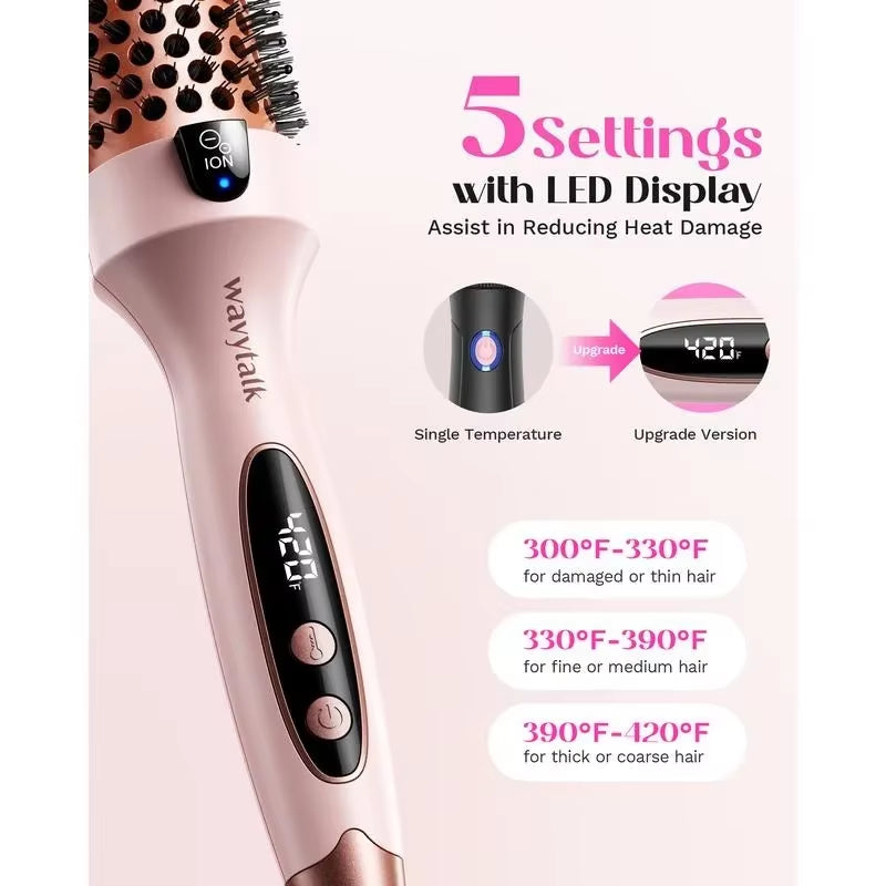 Wavytalk Negative Ion Single Thermal Brush 1.5 Inch