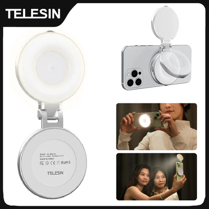Smartphone Magnetic Fill Light Mini Selfie Light 3 Modes Adjustable Brightness for Iphone XIAOMI HUAWEI SAMSUNG Phone